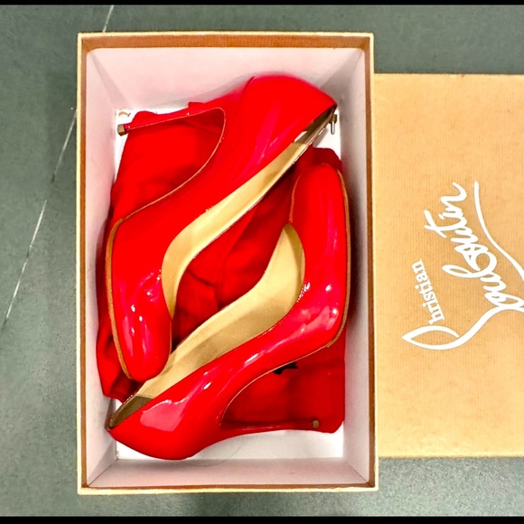Christian Louboutin Fifi 100 Red US size 8 - Picture 3 of 6